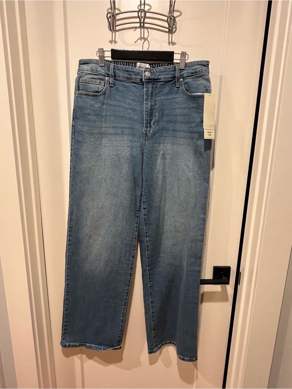 Light Blue Straight Leg Jeans